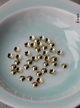包金手工耳环饰品配件