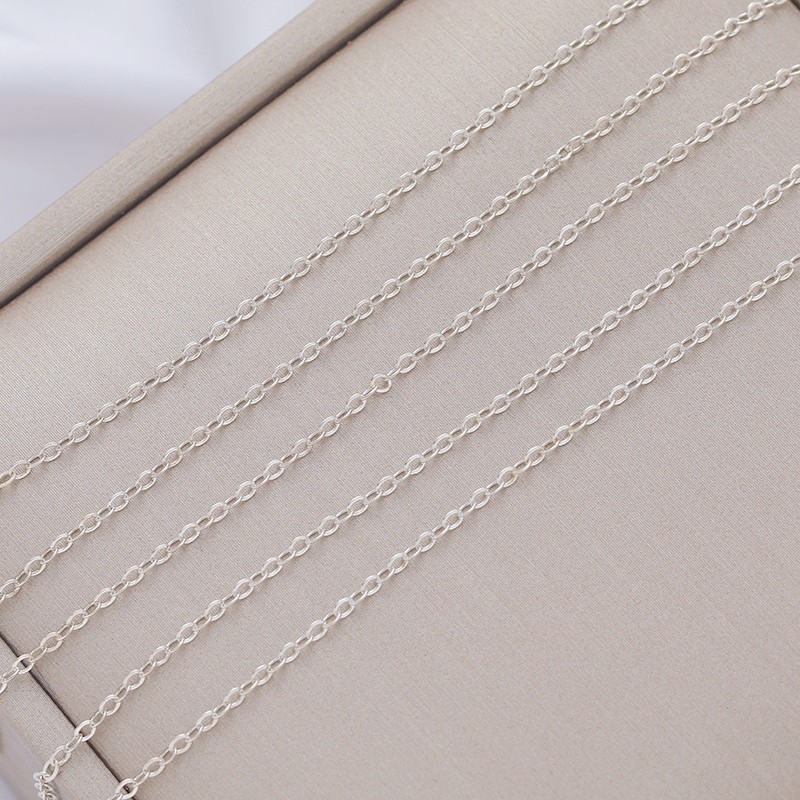 S925纯银链子银镀金压光O字链diy手工饰品项链手链耳环散链条配饰,淘宝优惠券,粉丝福利购,淘宝优惠卷