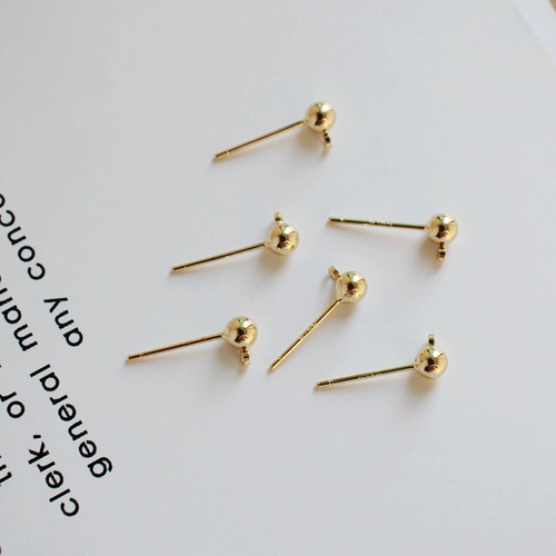 Серьги, аксессуар, 14 карат, золотой цвет, серебро 925 пробы, DIY