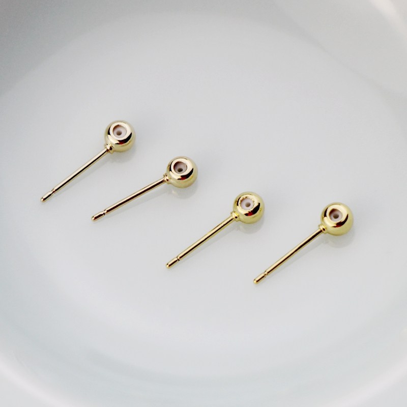 铜包14K金保色硅胶调节耳钉耳针自制耳环耳饰diy手工饰品配件材料,淘宝优惠券,粉丝福利购,淘宝优惠卷