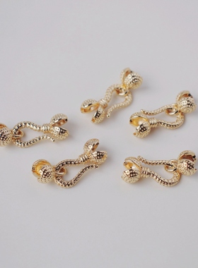 包金镀金保色花生纹DIY手工饰品