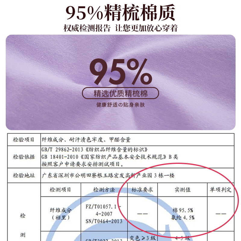 女士内裤女纯棉中腰100%全棉裆透气胖mm大码底裤学生少女三角裤头 - 图2