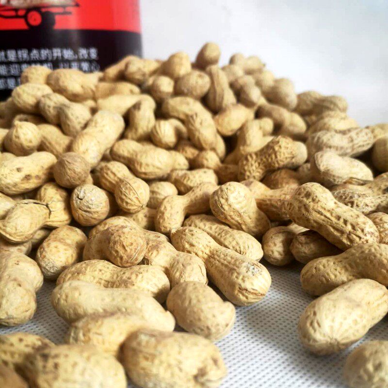 优客原味烤花生果炒熟带壳双粒小粒 优客食品花生
