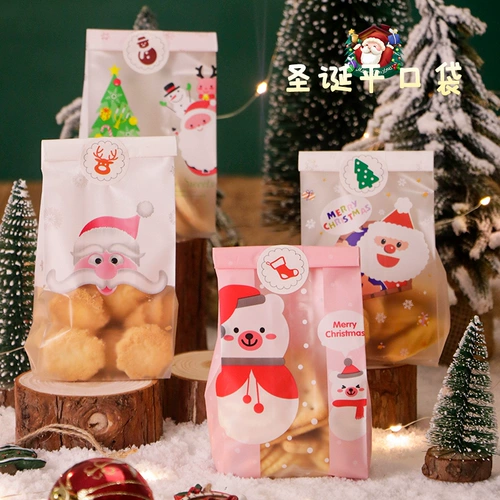 Рождественское печенье Упаковочное пакет с конфетной едой подарки для выпечки снежинки хрустящее говядина, перекаченное молоко
