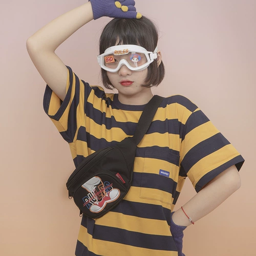 Сумка через плечо, спортивный универсальный японский рюкзак в стиле хип-хоп для отдыха, в корейском стиле