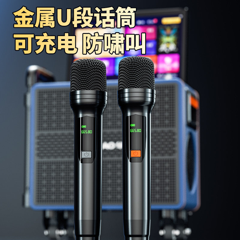 户外移动广场舞音响带显示屏卡拉OK重低音家用KTV一体机唱K歌音箱,淘宝优惠券,粉丝福利购,淘宝优惠卷