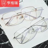 Квадратные брендовые ретро очки, популярно в интернете, в корейском стиле, мужской стиль