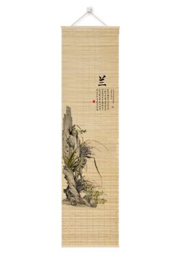 复古隔断新中式茶室客厅书房挂画