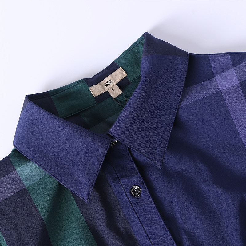 鹿歌2020秋装新款ol气质修身棉衬衣 鹿歌衬衫