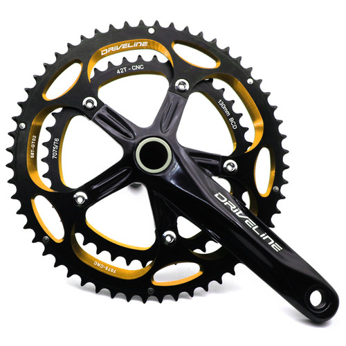 DRIVELINE公路车折叠车 一体式铝合金CNC双色阳极53/39牙盘56/42 - 图3