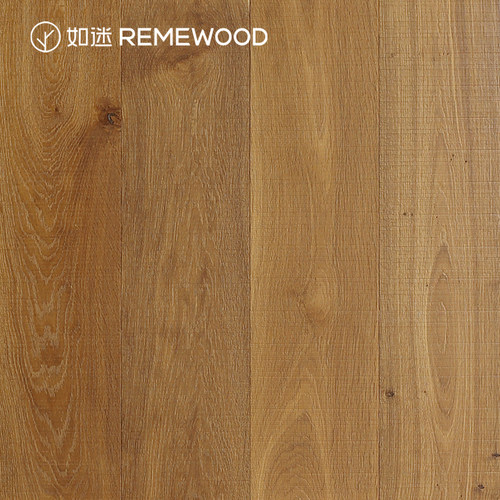 REMEWOOD橡木仿古横刀纹多层实木复合地板F4星环保地暖木地板家用 - 图0