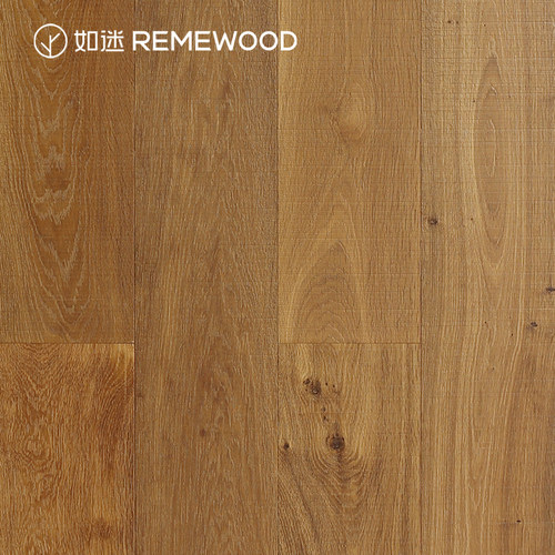 REMEWOOD橡木仿古横刀纹多层实木复合地板F4星环保地暖木地板家用 - 图1