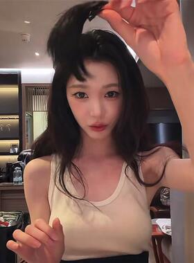 易梦玲同款垫发片一片式隐形无痕假发片颞区头顶两侧颅顶蓬松神器