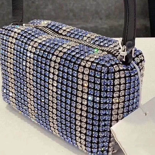 Сумка подмышку, сумка через плечо, сумка для телефона, небольшая сумка, сумка с петлей на руку, инкрустировано бриллиантами