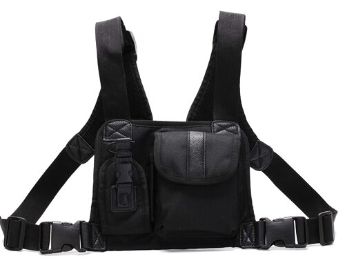 ins潮牌战术背心马甲包胸包多口袋多功能对讲机chest rig bag - 图3