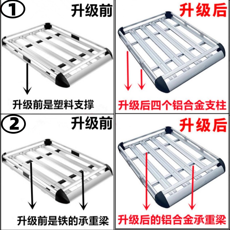 远景x6缤越s1博越pro嘉际远景x3帝豪gs专用车顶行李架改装货架框-图1