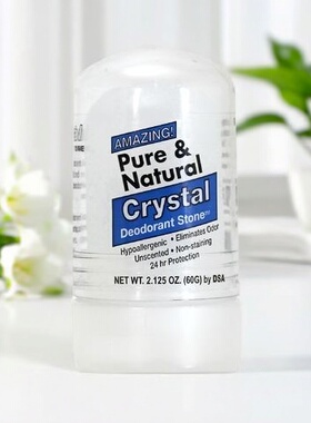 Pure&Natural 迷你旅行装矿物净味水晶60g持久止汗便携滚珠温和版