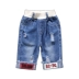 Quần áo trẻ em quần short denim 2019 hè mới quần trẻ em quần bé lỗ năm quần trẻ em - Quần jean