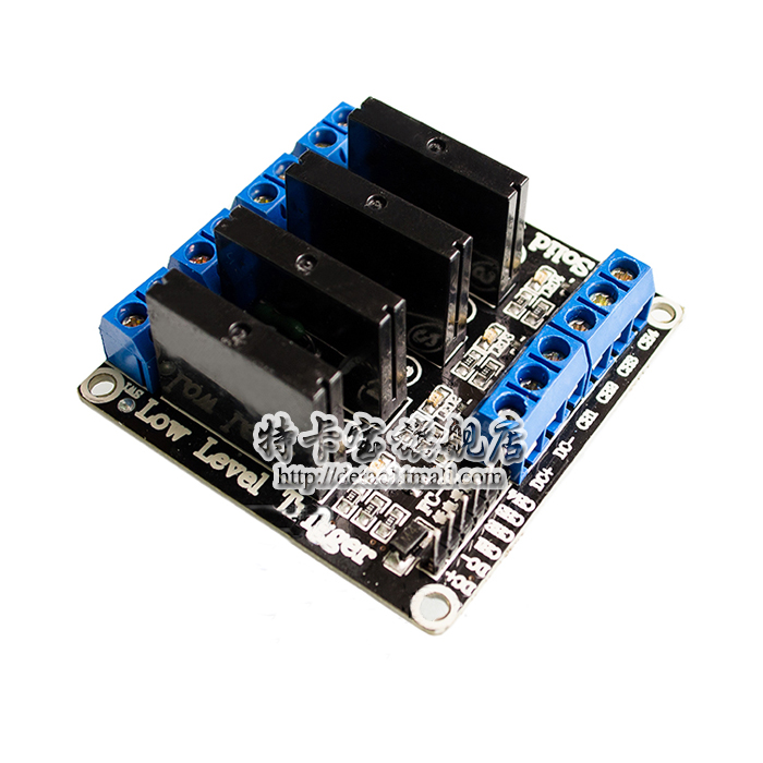 B12 热卖4路5V低电平固态继电器模块 带保险丝 固态继电器250V2A - 图0