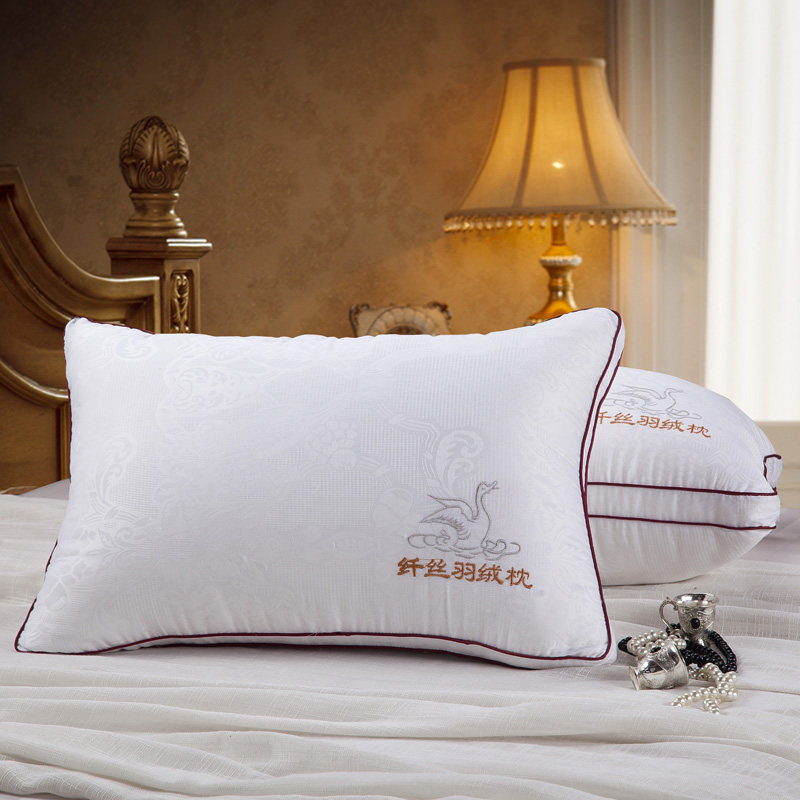五星级酒店单人枕芯单只枕头羽绒枕一对装特价包邮学生宿舍羽丝绒,淘宝优惠券,粉丝福利购,淘宝优惠卷