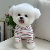 Одежда для домашних животных осень и зима Новая классическая полосатая рубашка Тедди Бишон Медвежь