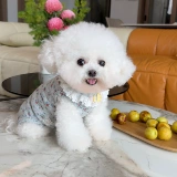 Новая одежда для домашних животных с пятью маленькими белыми медведями, всесезонный чехол для живота, эластичная домашняя хирургическая защитная одежда для живота, одежда для чехла для живота собаки