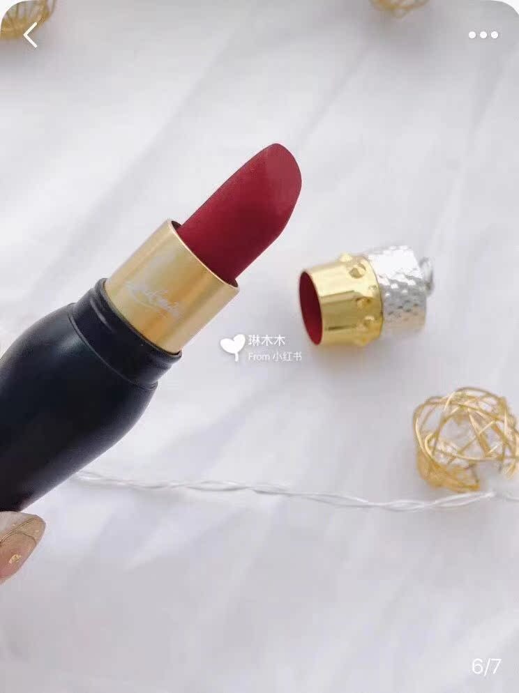 现货Christian Louboutin CL口红萝卜丁女王权杖黑管001M金管500