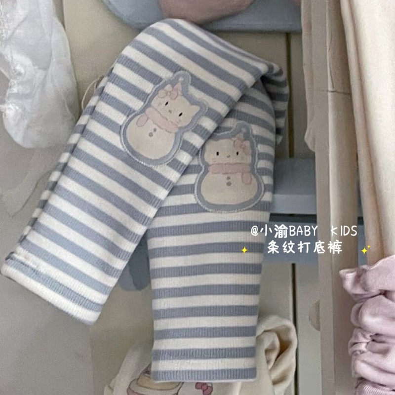 儿童加绒套装2025秋冬新款女童加绒雪人卫衣条纹打底裤可爱两件套,淘宝优惠券,粉丝福利购,淘宝优惠卷