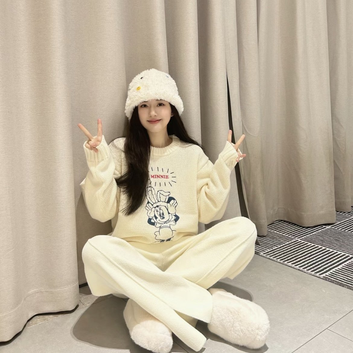 露思同款包头毛毛拖鞋女外穿冬季加绒保暖雪地靴网红家居棉拖鞋女,淘宝优惠券,粉丝福利购,淘宝优惠卷