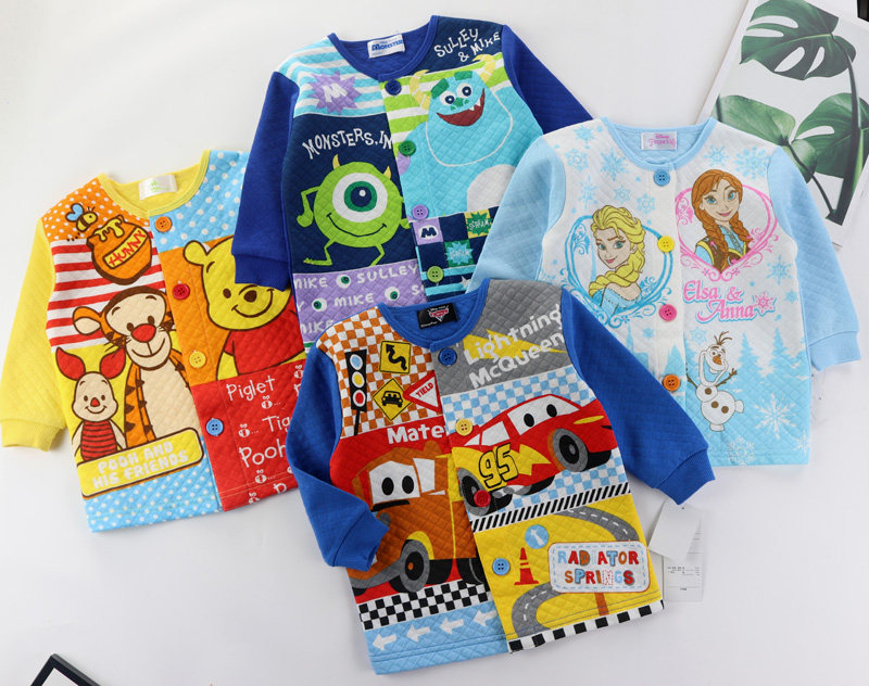 出口日单秋冬儿童空气棉家居服套装纯棉卡通保暖睡衣护肚裤80-130,淘宝优惠券,粉丝福利购,淘宝优惠卷