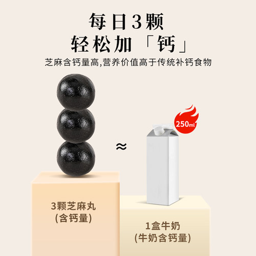 正安国货铺九蒸九晒黑芝麻丸球手工不油腻不上火儿童休闲零食正品 - 图2