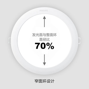 飞利浦筒灯led射灯天花灯家用嵌入式洞灯吊顶灯铜灯客厅孔灯超薄