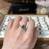 S925 sterling silver natural dangerous material A goods jade ring noble green gourd new Chinese style national style jewelry gift set