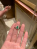 S925 sterling silver natural dangerous material A goods jade ring noble green gourd new Chinese style national style jewelry gift set
