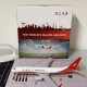 Aircraft model Shanghai Airlines Boeing 737MAX assembled simulated aircraft model business ornaments gift collection passenger aircraft