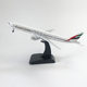 Boeing B777-300er Emirates Airlines simulated aircraft model assembled passenger aircraft with wheels and lights 47cm