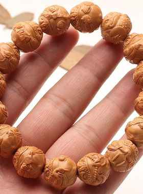 厂家直供新品猴头核桃雕刻金蟾手串招财金蟾手持把玩件文玩收藏