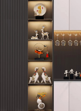 欧裔新中式家居玄关套装