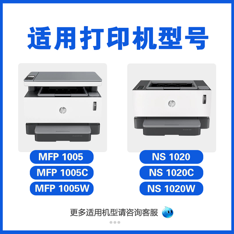 适用惠普109A硒鼓芯片HPW1109A成像鼓MFP 1005C 1005W NS 1020C/w鼓架计数芯片108A粉盒墨粉碳粉NS1005加粉口-图0