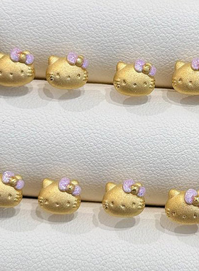精工古法喷砂工艺HelloKitty凯蒂猫小巧精致高级感耳钉