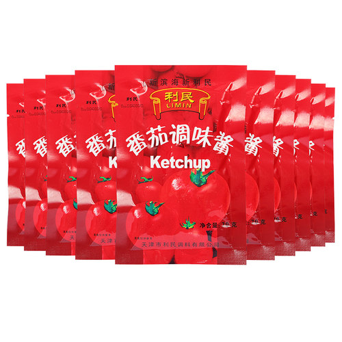 天津利民番茄调味酱70g*10袋装组合 家用烹饪调味酱料番茄汤佐料 - 图3