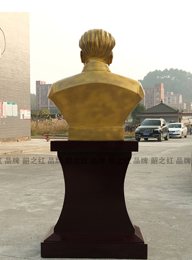 毛主席半身黄铜雕塑摆件铜像