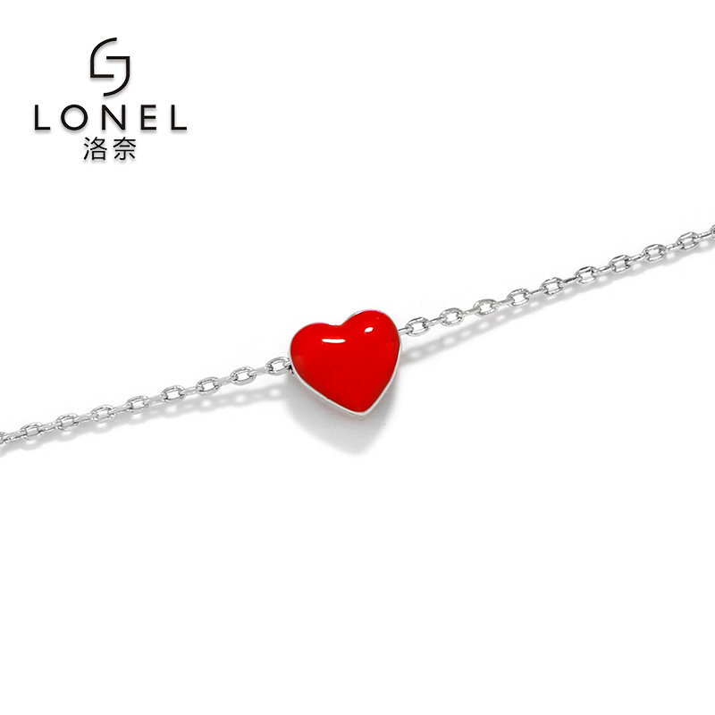 心形韩国女潮2020新款简约锁骨链 lonel洛奈项链
