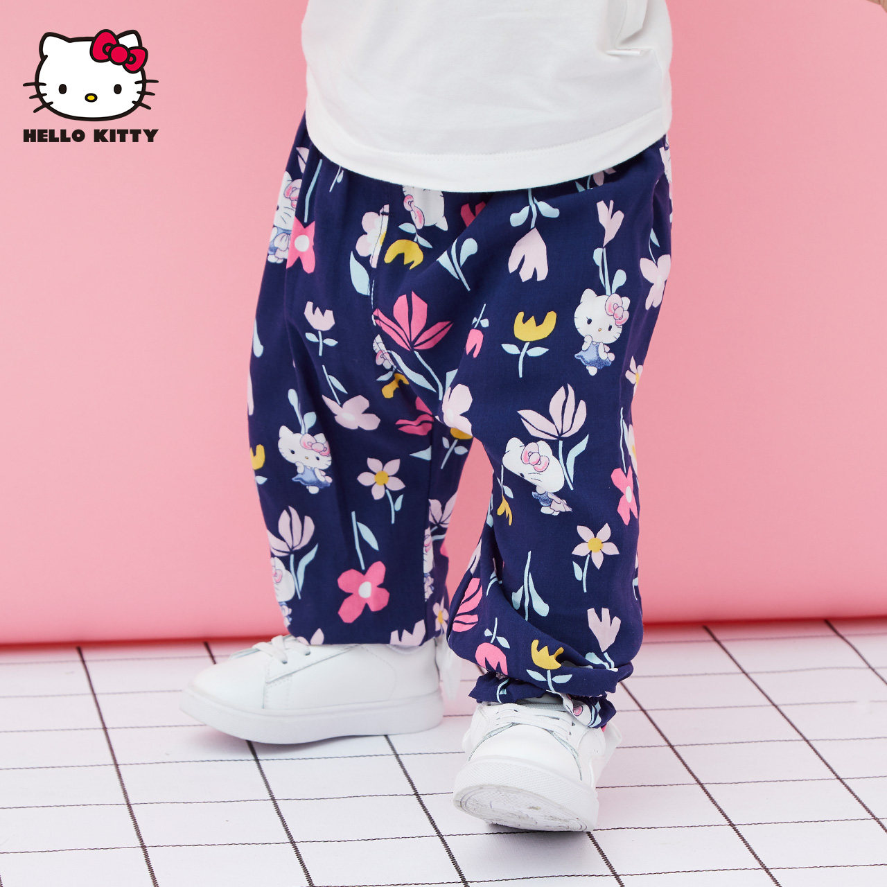 hellokitty女童夏季童装婴儿防蚊裤 hellokitty贝贝帕克裤子