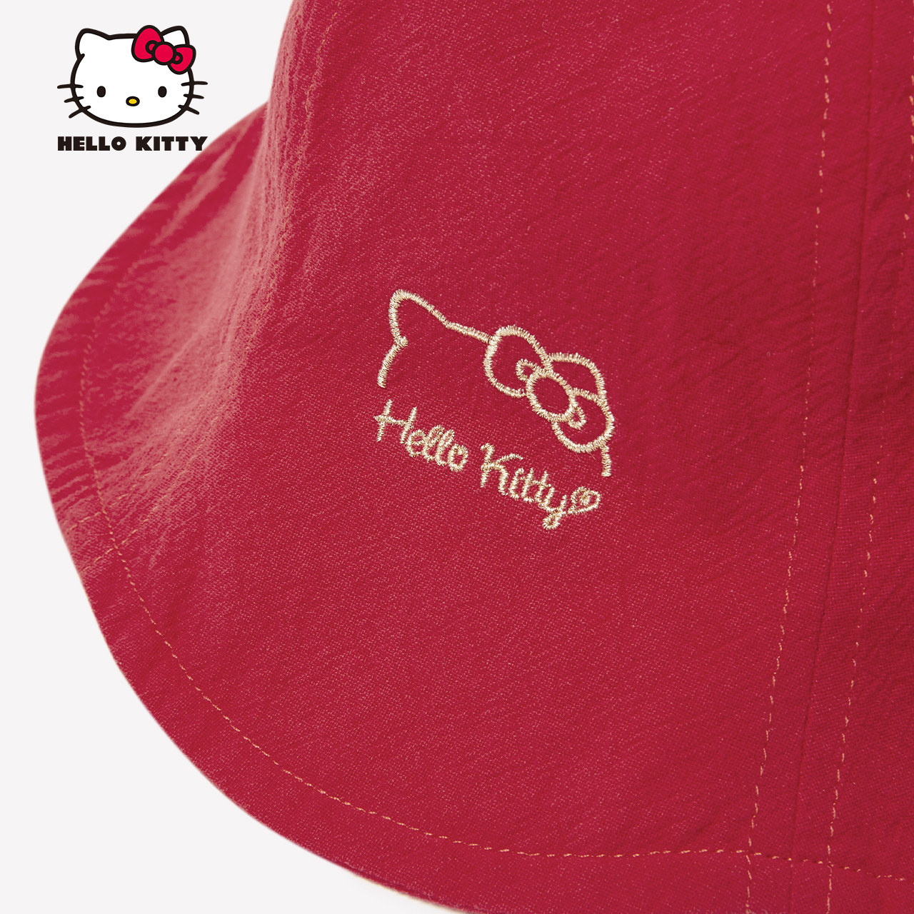 hellokitty女童渔夫帽遮阳纯棉帽子 hellokitty贝贝帕克帽子
