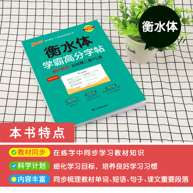 新2025译林版衡水体学霸高分字贴英语练字帖高中新教材必修第一二三册同步练字本高考满分作文3500词单词短语易考范文PASS绿卡图书 - 图2