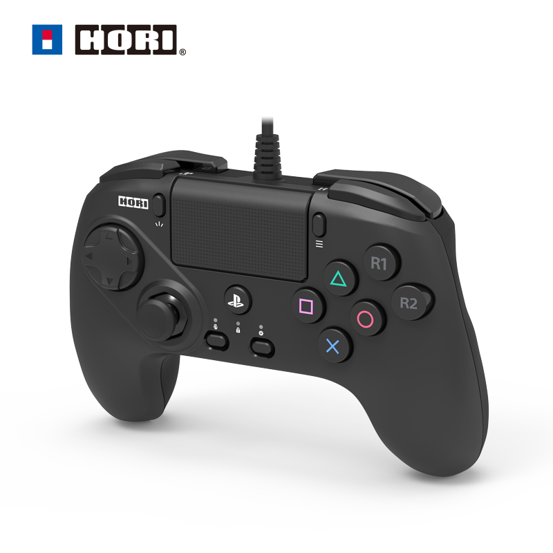 HORI pc有线外设专用格斗游戏手柄 索尼授权 兼容ps5ps4电脑 免邮 黑色 - 图0