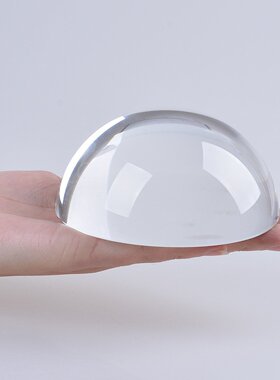 水晶半球镇纸3D太阳系半球 办公礼品摆件 玻璃镇纸可定制彩印