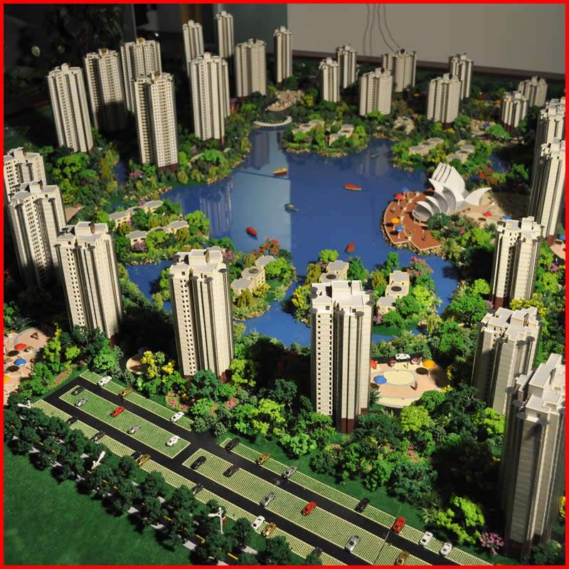 售楼处沙盘模型：展现未来社区魅力的艺术品