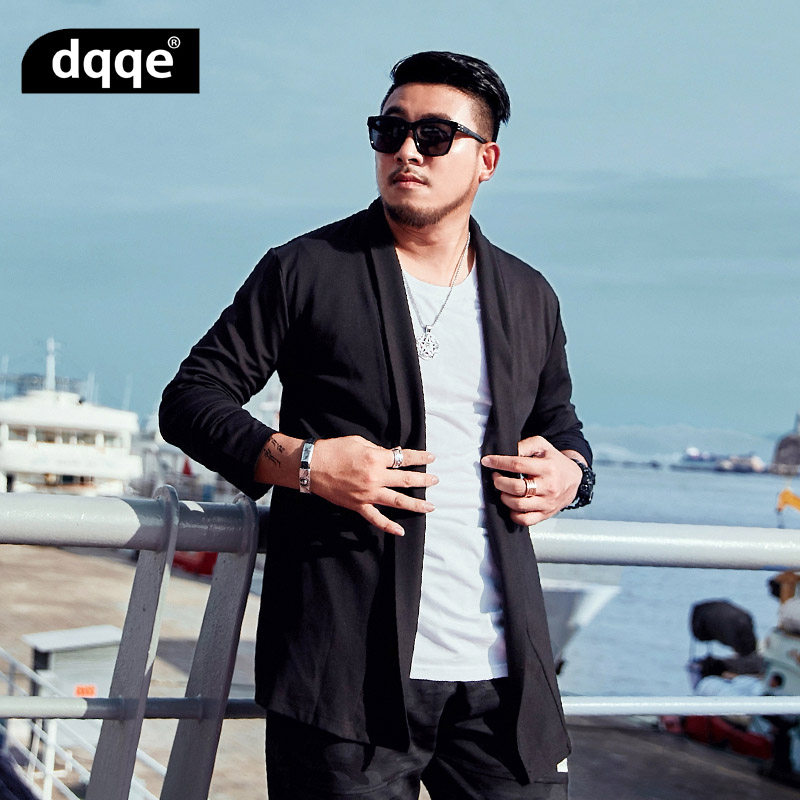 潮牌大码男装胖子加肥加大号宽松 dqqe风衣